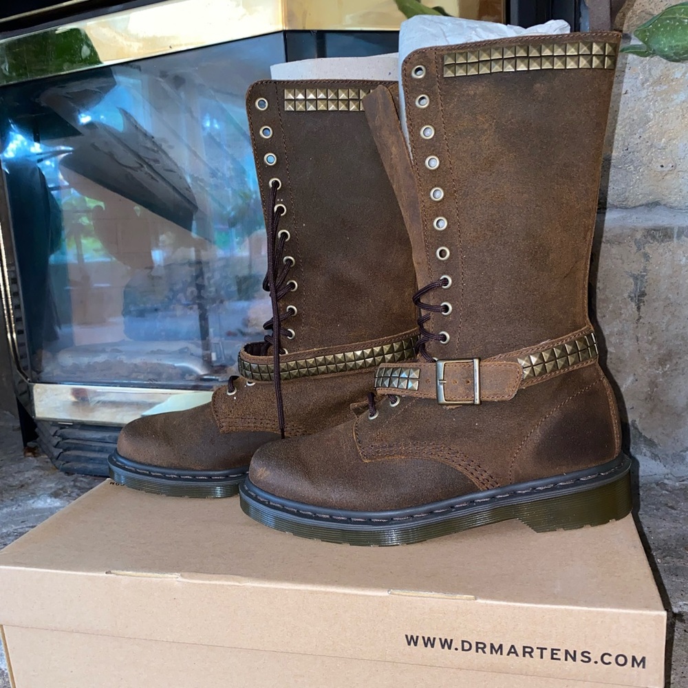 Dr. Martens Oiled Suede Lace-Up Boots